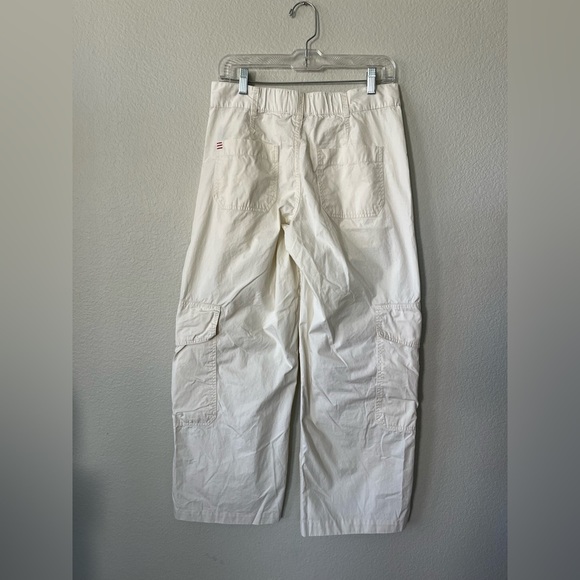 Urban Outfitters BDG Off White Cotton Cargo Pants Wide Leg Women's Size 2 - Picture 3 of 16